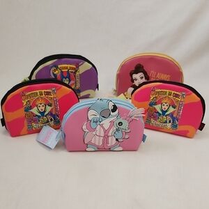 NWT Disneys Mad Beauty Cosmetic Bag And Accessories